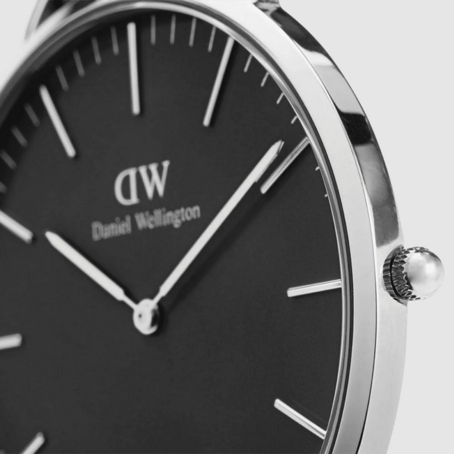 Đồng Hồ Dw Daniel Wallington Classic Durham Nam Đen Nâu Xám